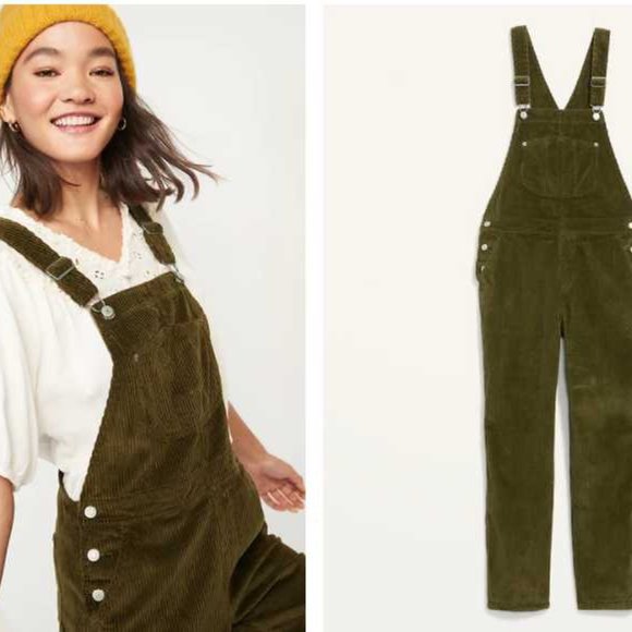 New women's Old Navy  corduroy slouchy straight workwear overalls - Picture 9 of 11